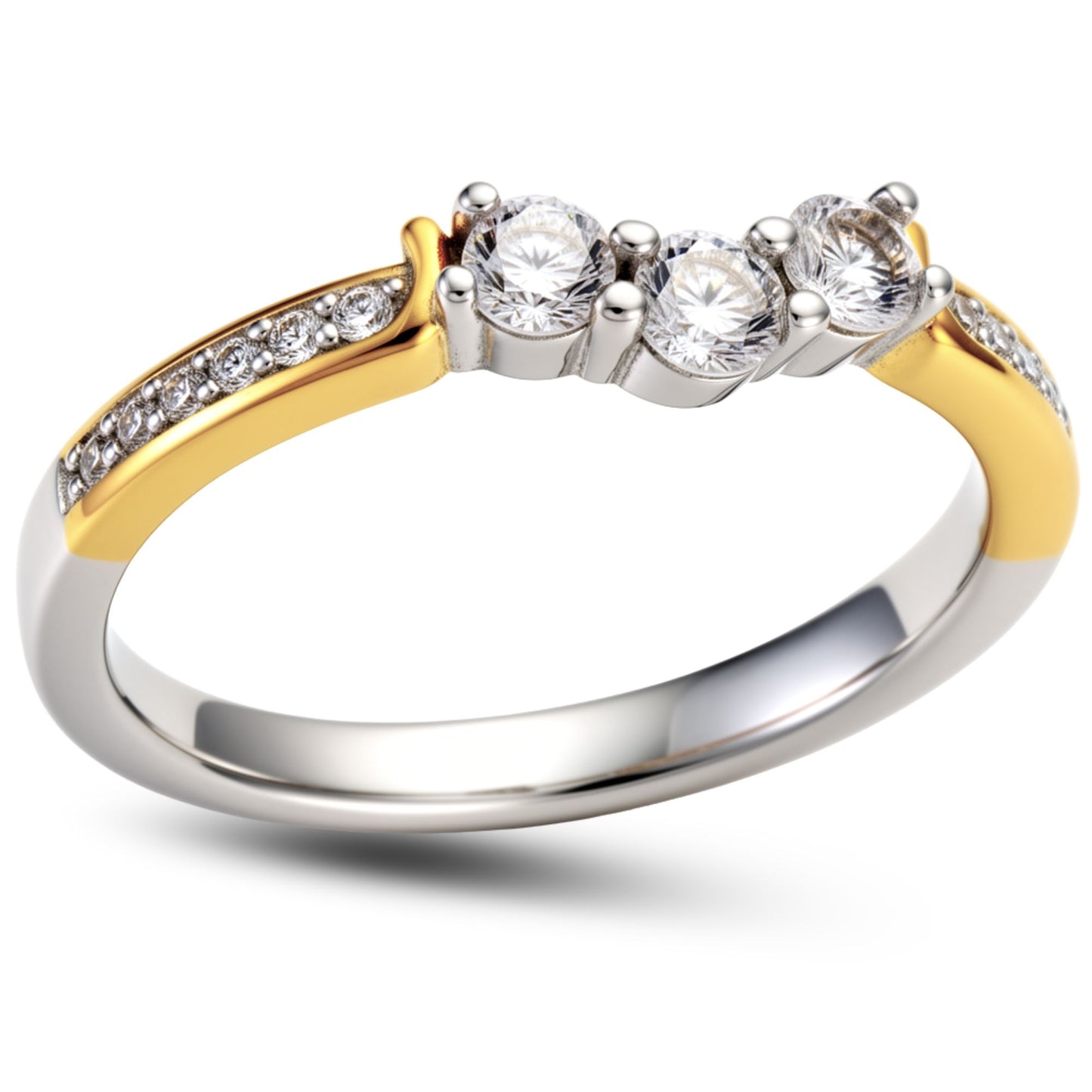 PadenAnniversaryBandRingRoseSterlingSilverWomensGingerLyneCollection_BandOnly,10-1