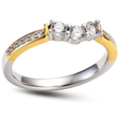 PadenAnniversaryBandRingRoseSterlingSilverWomensGingerLyneCollection_BandOnly,10-1