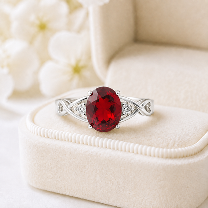 BirthstoneEngagementRingforWomenbyGingerLyneSterlingSilverCubicZirconia_Red-5