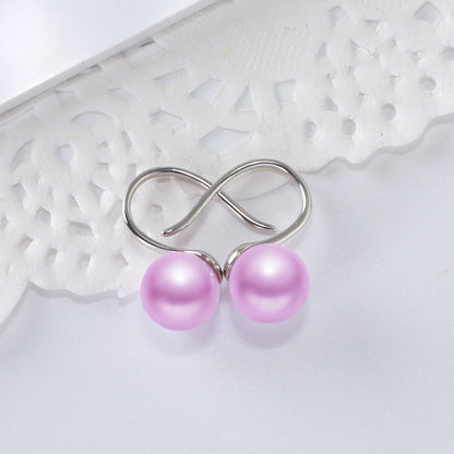 Drop Hook Earrings for Women Simulated Pearl Girls Ginger Lyne Collection - Pink