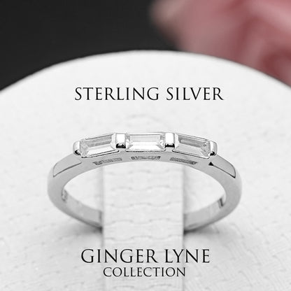 DioneAnniversaryBandRingSterlingSilverBaguetteCzGingerLyneCollection_Silver-4