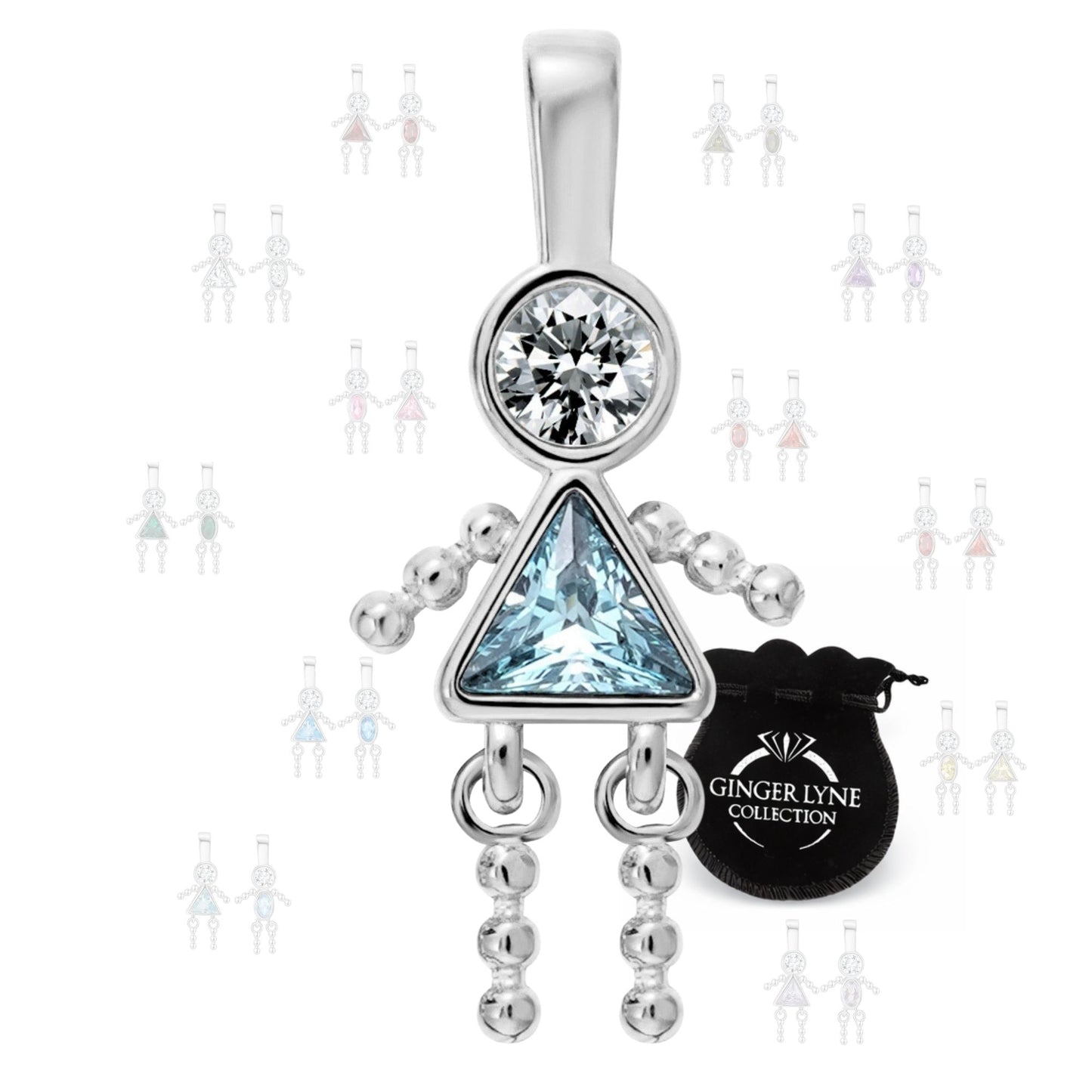 BirthstoneFamilyPendantforMombyGingerLyneStainlessSteelCubicZirconiaCharmsForGrandmaNecklace_Female-March-Silver-1