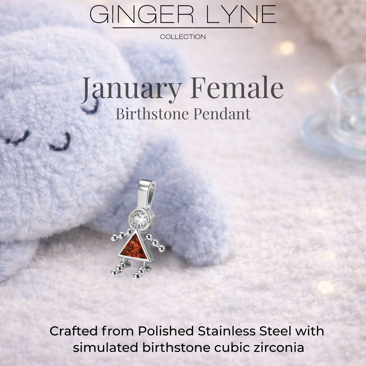 BirthstoneFamilyPendantforMombyGingerLyneStainlessSteelCubicZirconiaCharmsForGrandmaNecklace_Female-January-Silver-3