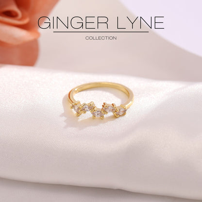 MarisHalfEternityRingforWomenSterlingSilverCZAnniversaryWeddingBandStackablebyGingerLyne_Gold-2