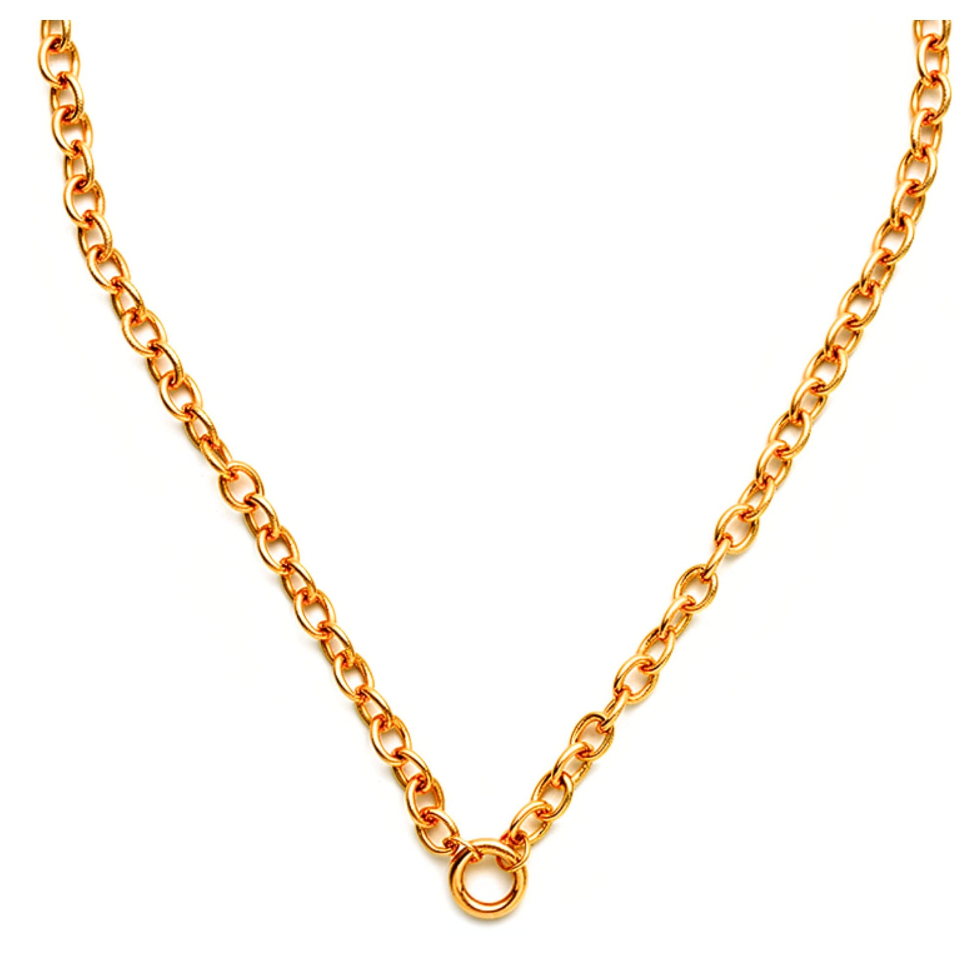 CarabinerCharmNecklaceforWomenOLinkChainRoundHolderStainlessSteelbyGingerLyne_Gold-5