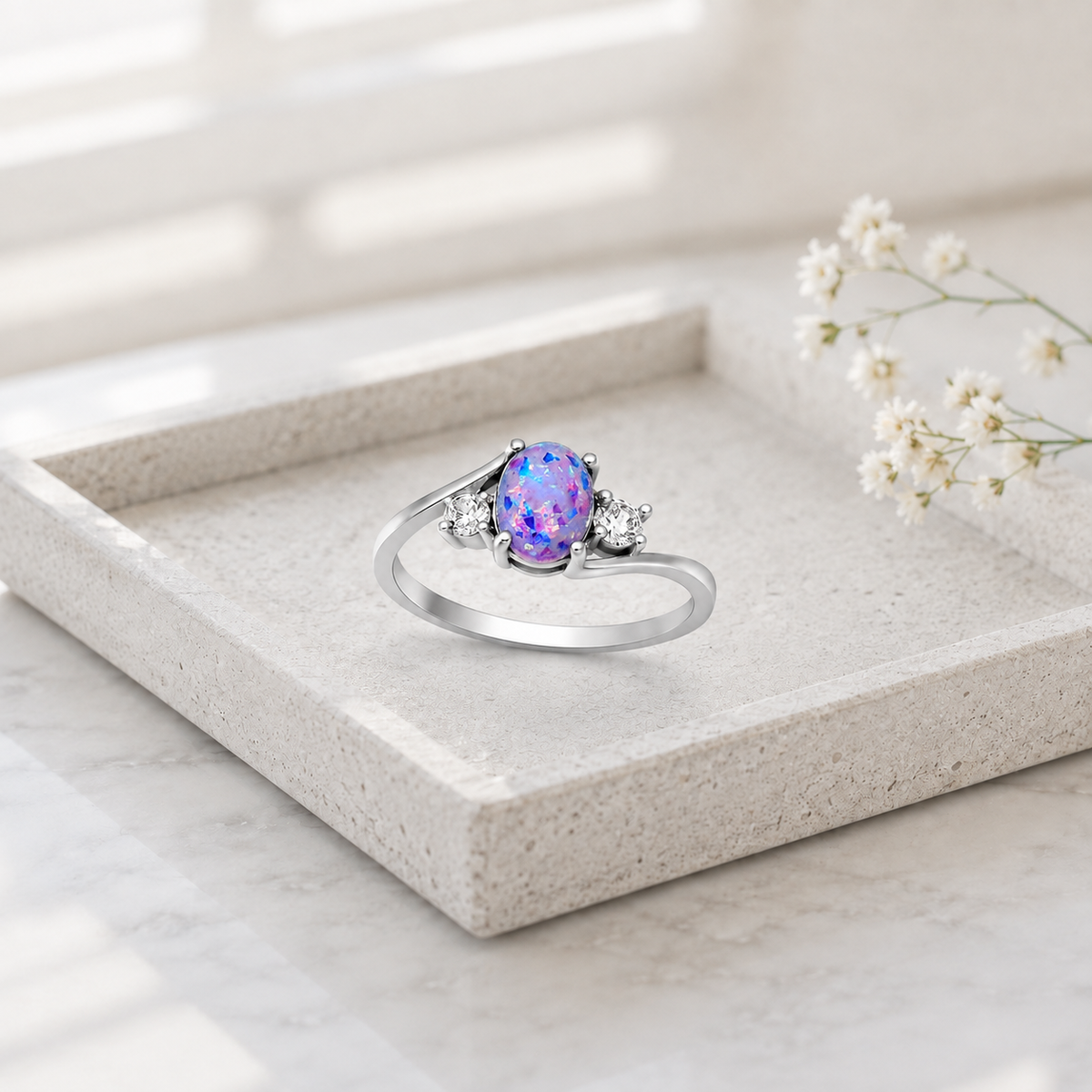 ArletteSimulatedFireGreenorPurpleOpalRingWomensEngagementGingerLyneCollection_Purple-4