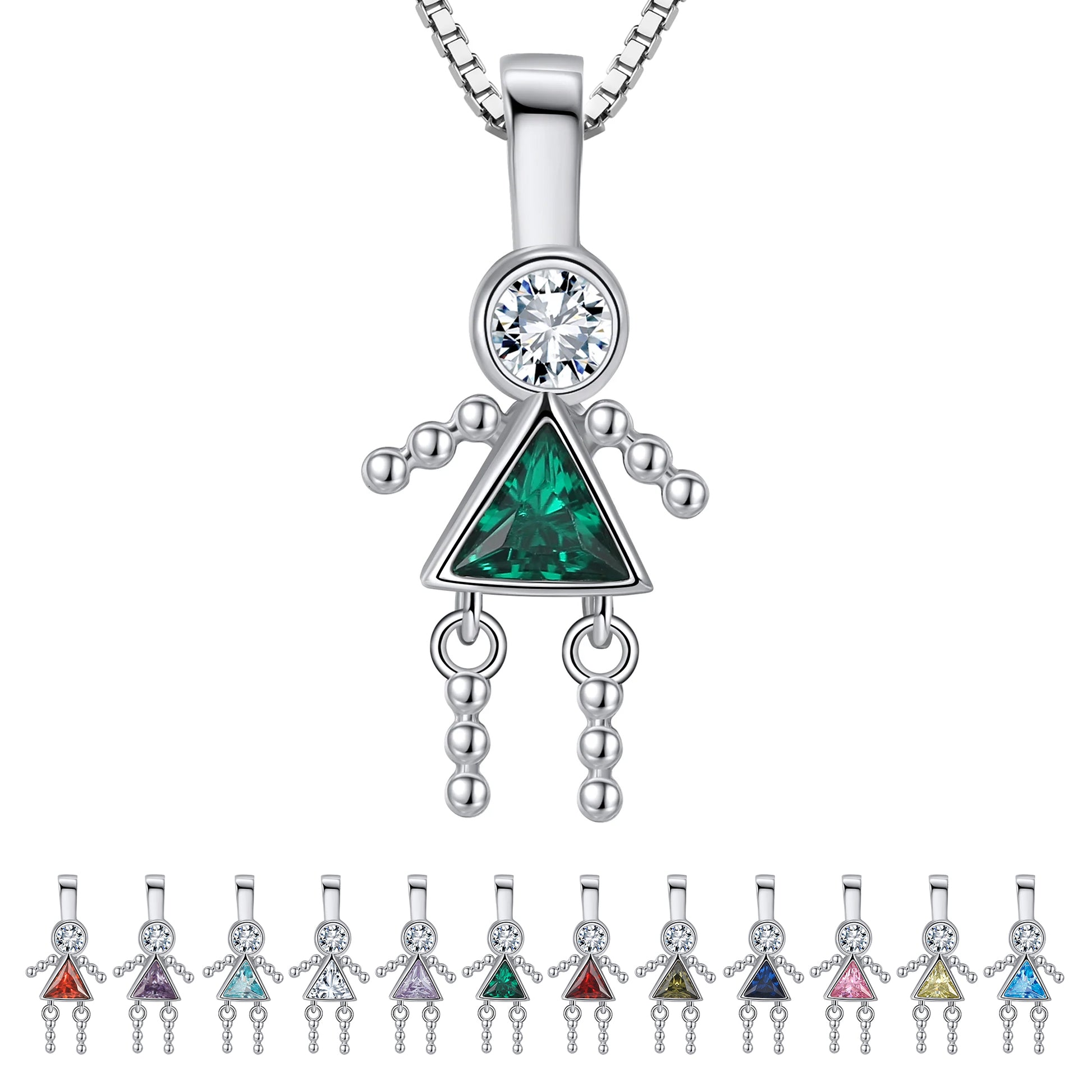 BirthstonePendantNecklaceforGirlMomorGrandmabyGingerLyneSterlingSilverCZFamilyBirthdayCharm_GirlMay-1