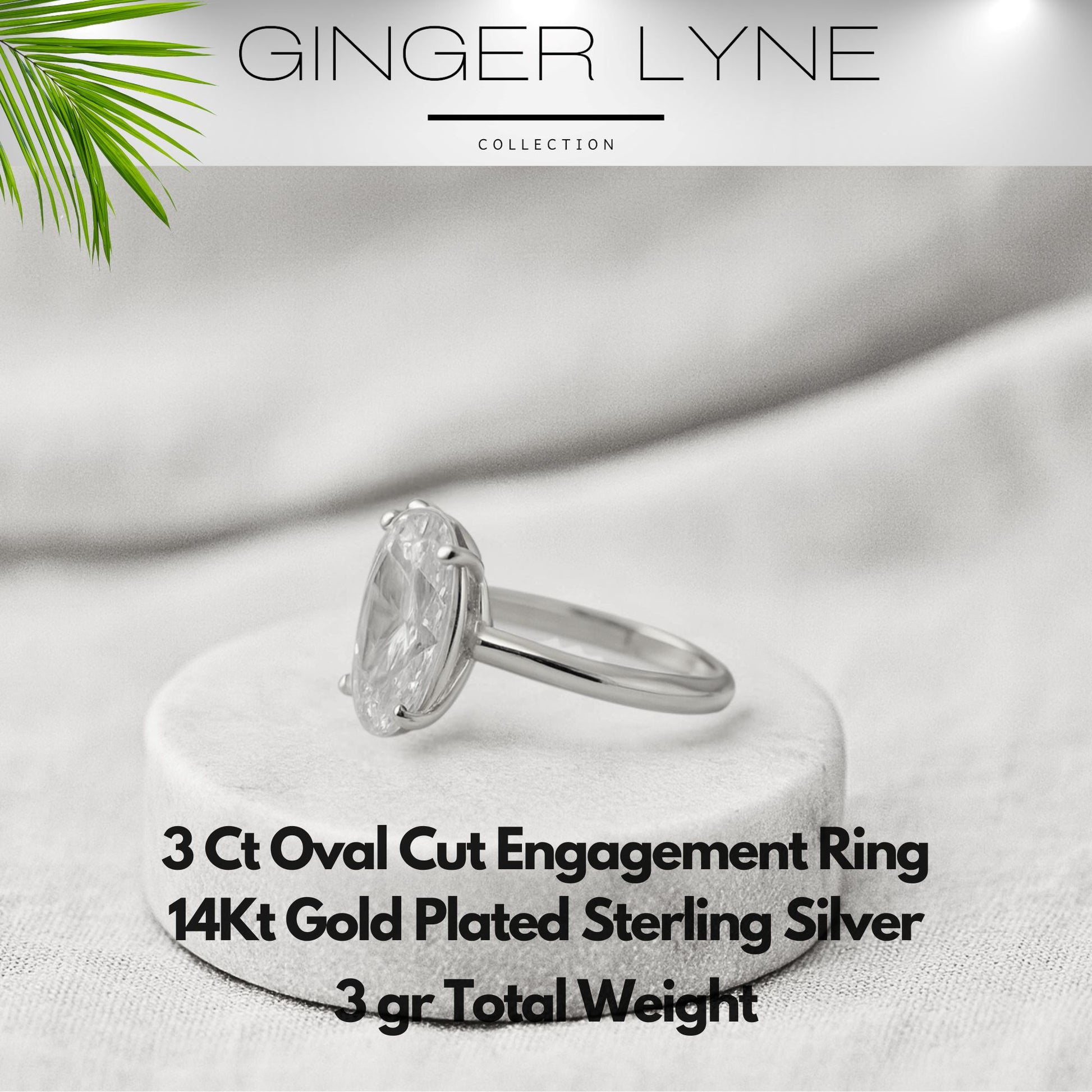 Solitaire3CtOvalCutEngagementRingforWomenSterlingSilver8ACZGingerLyneCollection-6,Silver_Silver-5
