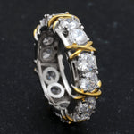 Load image into Gallery viewer, Charmaine X&#39;s and O&#39;s Anniversary Wedding Band Ring Cz Ginger Lyne Collection

