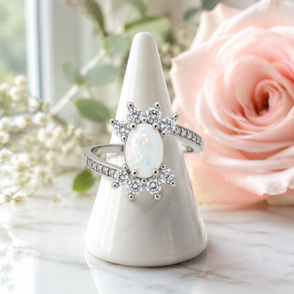 ZaireStatementRingCreatedFireOpalClearCZWomensGingerLyneCollection_Silver-4