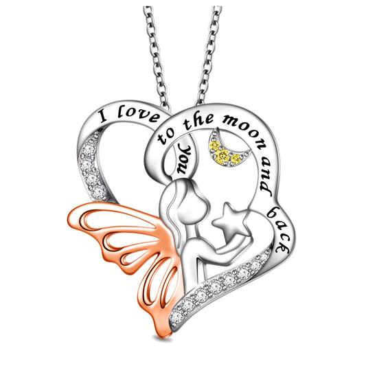 ILoveYouToTheMoonAngelNecklaceforWomenSterlingSilverPendantandChainbyGingerLyne_Silver-1