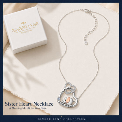 SisterElephantHeartPendantNecklaceforWomenSterlingSilverCZGingerLyneCollection_SisterElephant-4