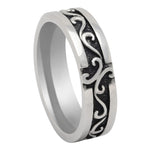 Load image into Gallery viewer, David Celtic Stainless Steel Wedding Band Ring Men Women Ginger Lyne Collection - 10

