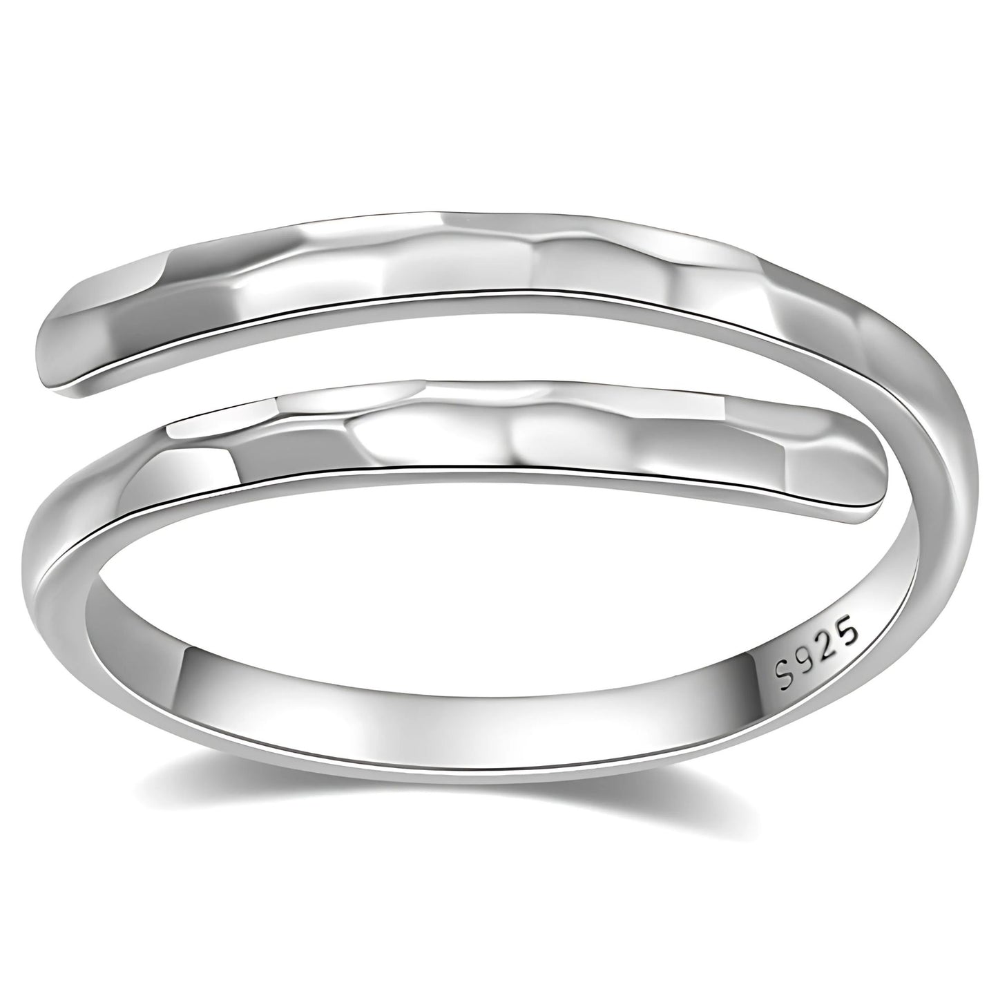HadleyAdjustableWrapRingforWomenResizableHammeredSterlingSilverWeddingBand_Silver-1