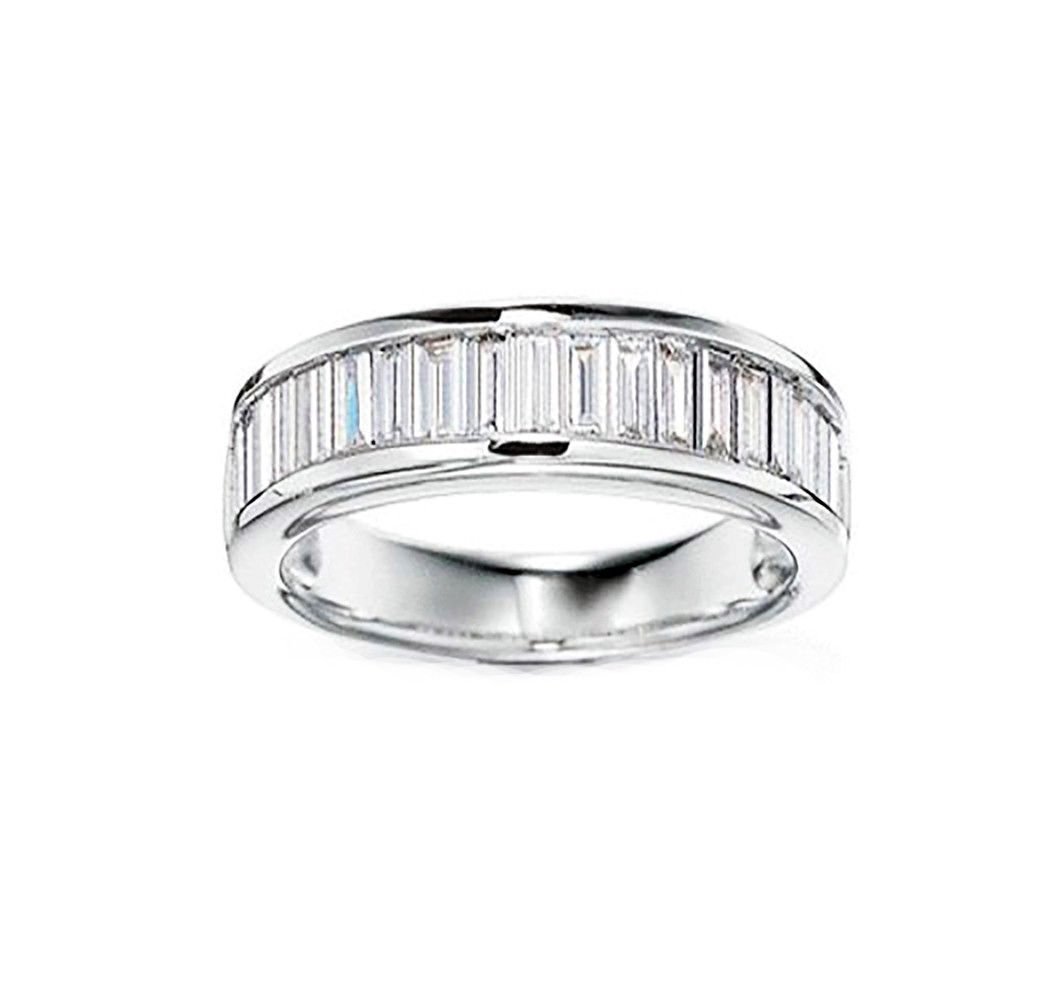 Eternity Baguettes Anniversary Wedding Band Ring for Women Ginger Lyne Collection - 10
