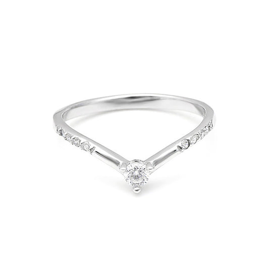 Avalon Anniversary Band Ring Sterling Silver Womens Cz Size 10 Ginger Lyne Collection