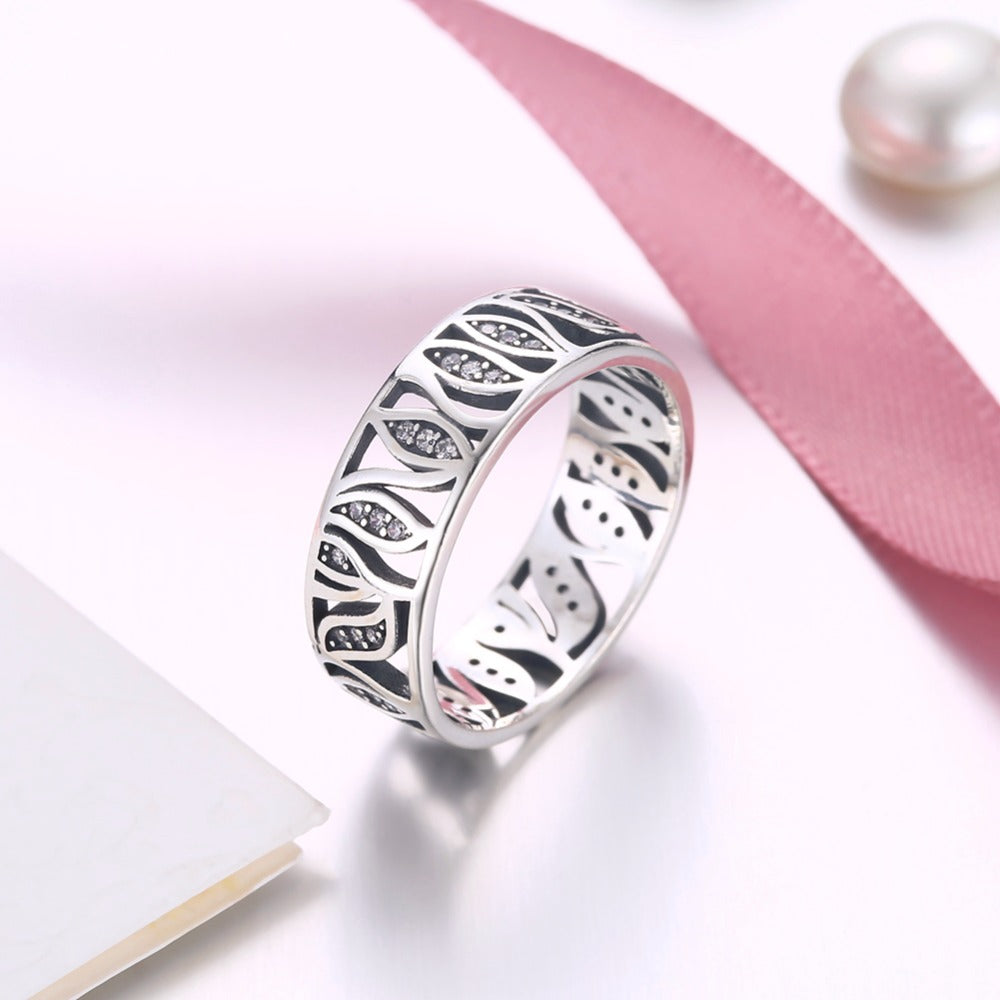 Wendy Eternity Wedding Band Ring Sterling Silver Cz Womens Ginger Lyne Collection - 6