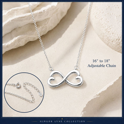 InfinityHeartsNecklacebyGingerLyneSterlingSilverChainPendantGingerLyneCollection_Silver-5
