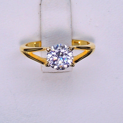 ArielEngagementRingCubicZirconiaWomenSterlingSilverGingerLyneCollection_Gold-5
