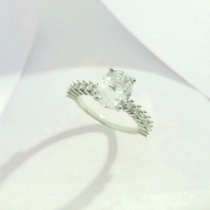 OvalEngagementRingforWomen2.54CtCubicZirconiaSterlingSilverBellariabyGingerLyne_WG-Silver-3