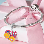 Load image into Gallery viewer, BFF Best Friend Charm European Bead Enamel Over Sterling Silver Ginger Lyne Collection
