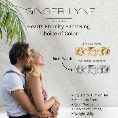 HeartHalfEternityRingforWomenAnniversaryGoldoverStainlessSteelWeddingBandbyGingerLyne_Gold-3