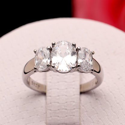 Cassidy Engagement Ring Womens Sterling Silver Cz Ginger Lyne Collection