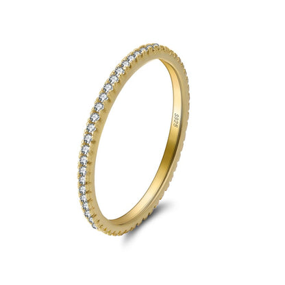 ClearCubicZirconiaEternityRingWeddingBandforWomenThin1.5mmSterlingSilverStackingSize8byGingerLyne_Clear-1