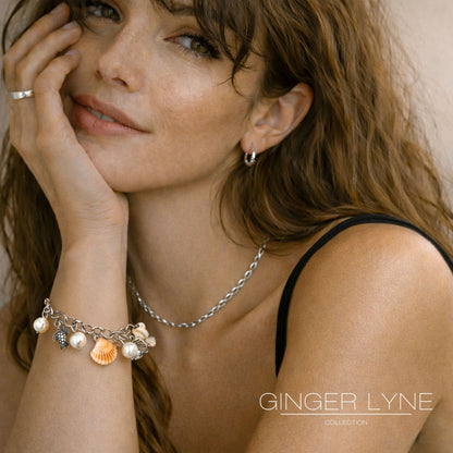 TurtlesandSeashellsCharmBraceletforWomenbyGingerLyneStainlessSteelSimulatedPearls_Silver-5