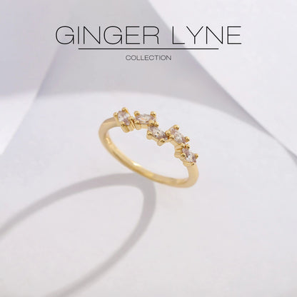 MarisHalfEternityRingforWomenSterlingSilverCZAnniversaryWeddingBandStackablebyGingerLyne_Gold-3
