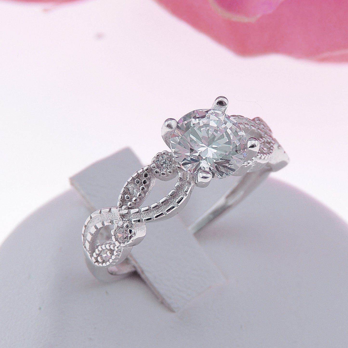 EngagementRingSterlingSilverCzVersiaFiligreeWomensGingerLyneCollection_Silver-3