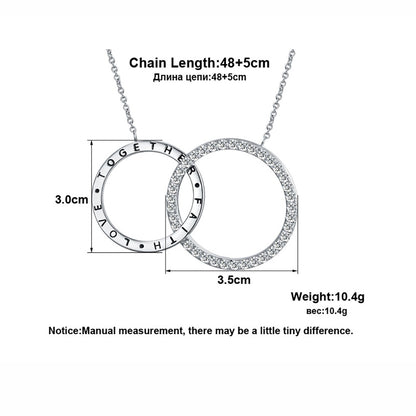 LinkedCirclePendantNecklaceforWomenTogetherLoveFaithGingerLyneCollection_Silver-5