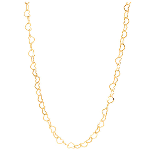 HeartLinkChainNecklaceforWomen20Inch18KGoldPVDPlatedStainlessSteelGingerLyne_Silver-1