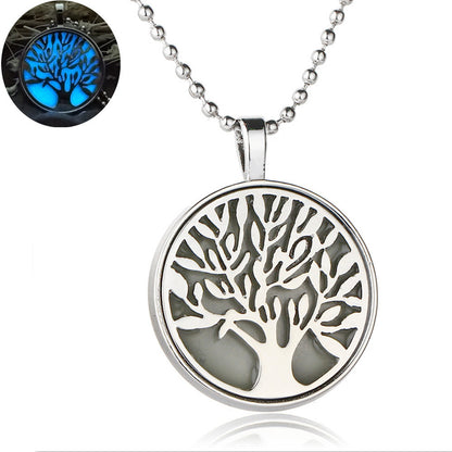 Glow in Dark Tree of Life Pendant Chain Necklace Women Ginger Lyne Collection