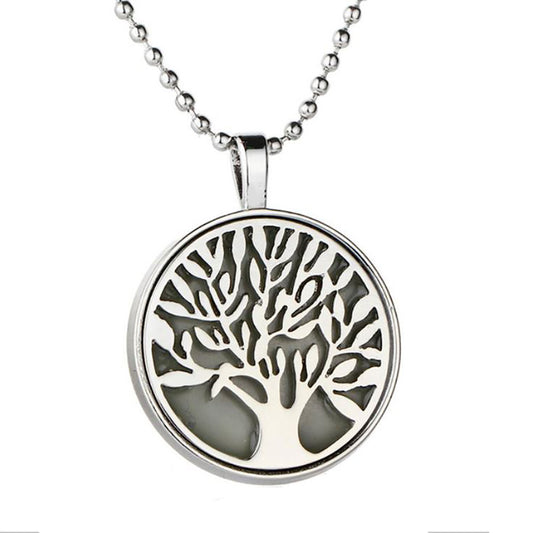 Glow in Dark Tree of Life Pendant Chain Necklace Women Ginger Lyne Collection