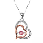 Load image into Gallery viewer, Birthstone Mom Necklace for Mother by Ginger Lyne Sterling Silver Swinging CZ - October
