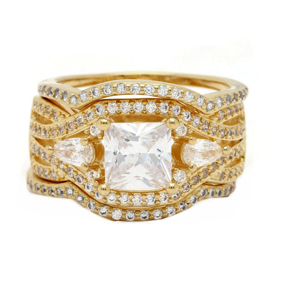 PatGoldPlatedBridalSet3pcWeddingRingSetforWomenSize8ClearCubicZirconiabyGingerLyne_Gold-1
