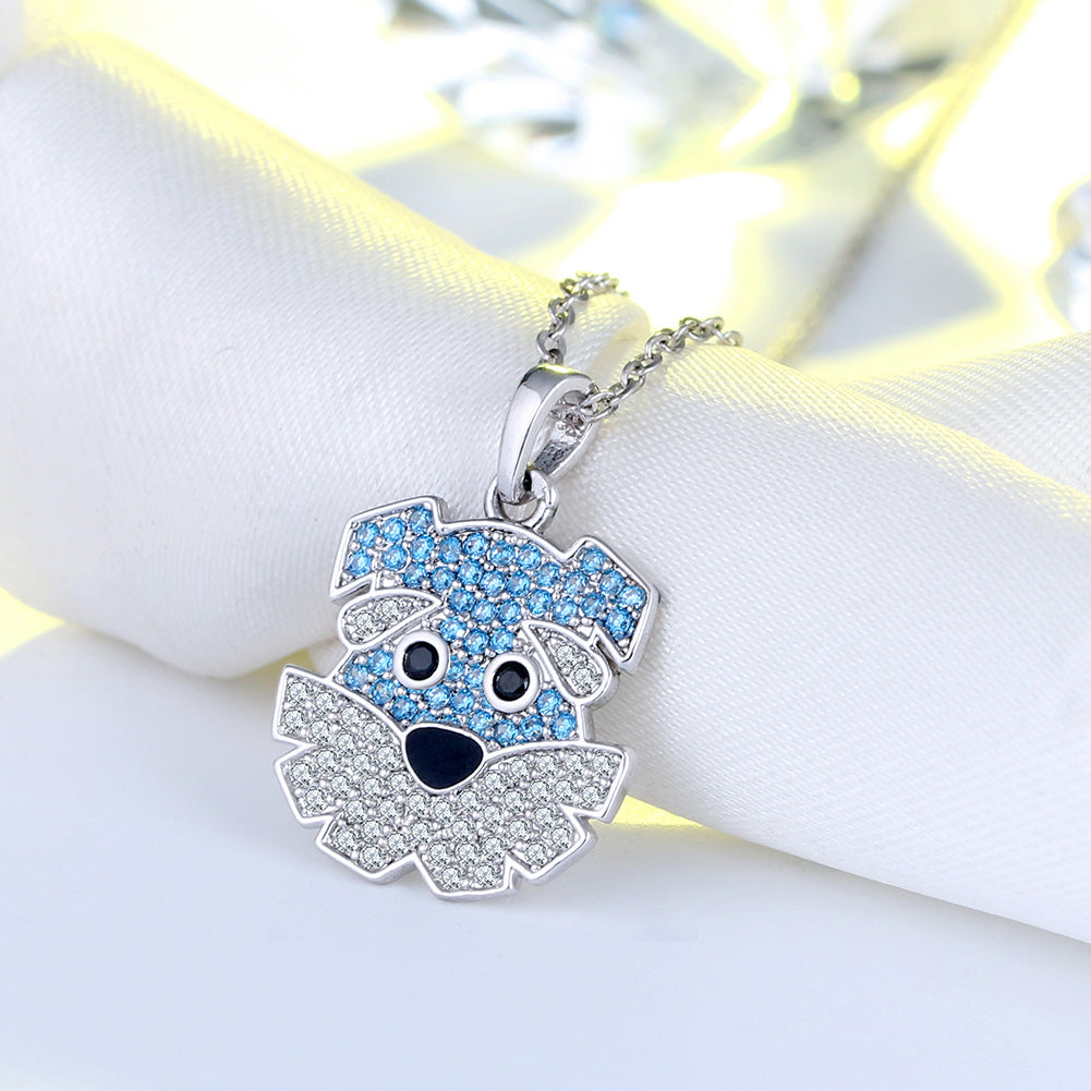 SchnauzerDogPendantNecklaceforWomenSterlingSilverCzGingerLyneCollection_Silver-2