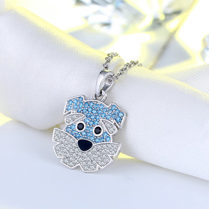 SchnauzerDogPendantNecklaceforWomenSterlingSilverCzGingerLyneCollection_Silver-2