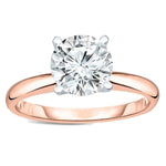 Load image into Gallery viewer, Amore Engagement Ring Women 1Ct Moissanite Rose Sterling Ginger Lyne Collection - 1CT Rose over Silver,10
