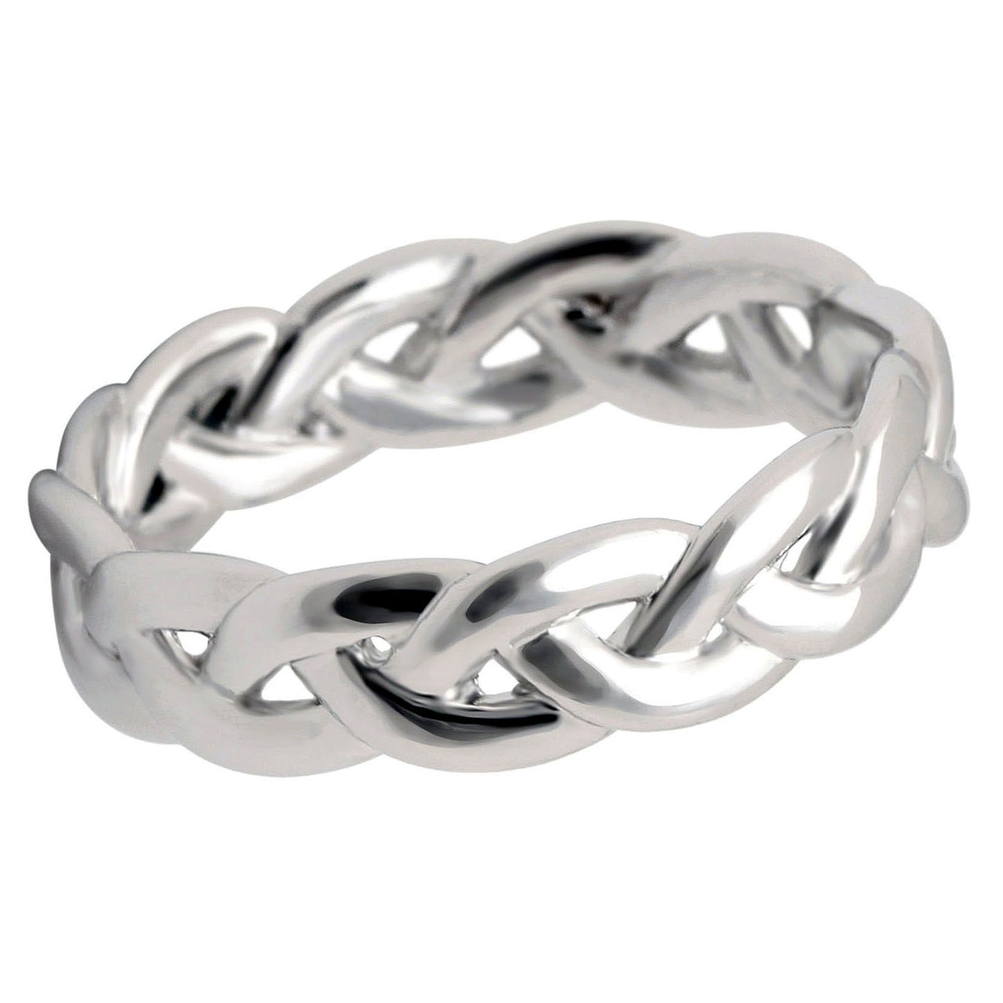 Belinda Infinity Twist Anniversary Wedding Band Ring Women Ginger Lyne Collection - 6