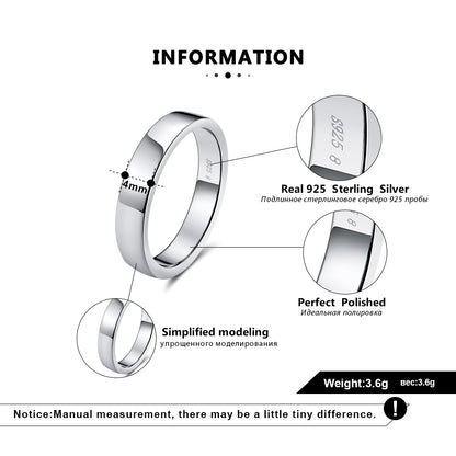 WeddingBandRingforMenorWomenPlain4mmSterlingSilverGingerLyneCollection_Silver-6