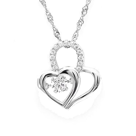 HeartSwingingStoneNecklaceSterlingSilverCzPendantGingerLyneCollection_Silver-1