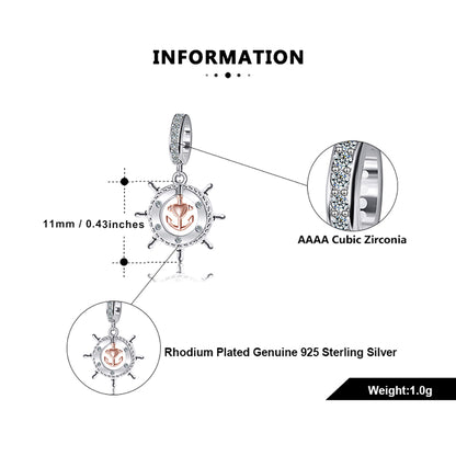 NauticalShipsWheelCharmEuropeanBeadCZSterlingSilverGingerLyneCollection_Silver-4