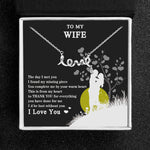 Load image into Gallery viewer, Wife Greeting Card Sterling Silver Love Necklace Women Ginger Lyne Collection - Wife-282
