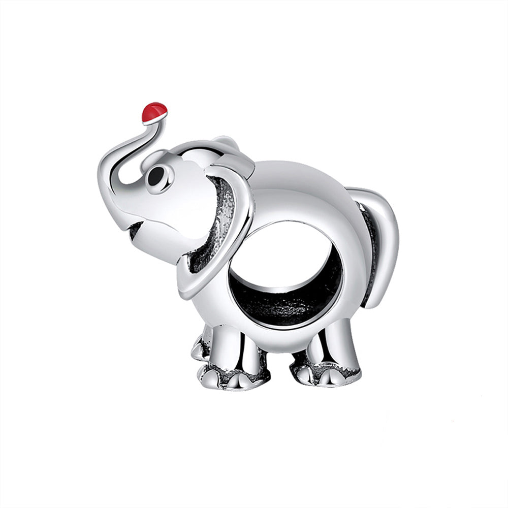 Elephant Charm European Bead Sterling Silver Ginger Lyne Collection