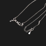 Load image into Gallery viewer, Daughter Love Script Necklace Greeting Card Boxed, Sterling Silver Ginger Lyne Collection - GC-08-Love
