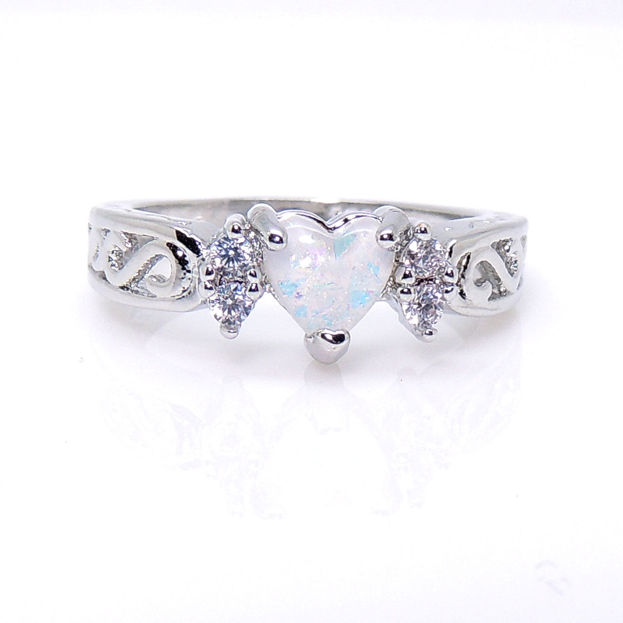 HollandPromiseRingHeartSimulatedFireOpalCzWomensGingerLyneSize12_Silver-6
