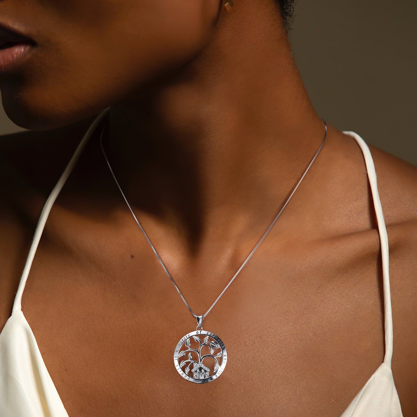 Tree of Life Necklace for Women Sterling Silver Family Tree Pendant for Mom or Grandma Ginger Lyne