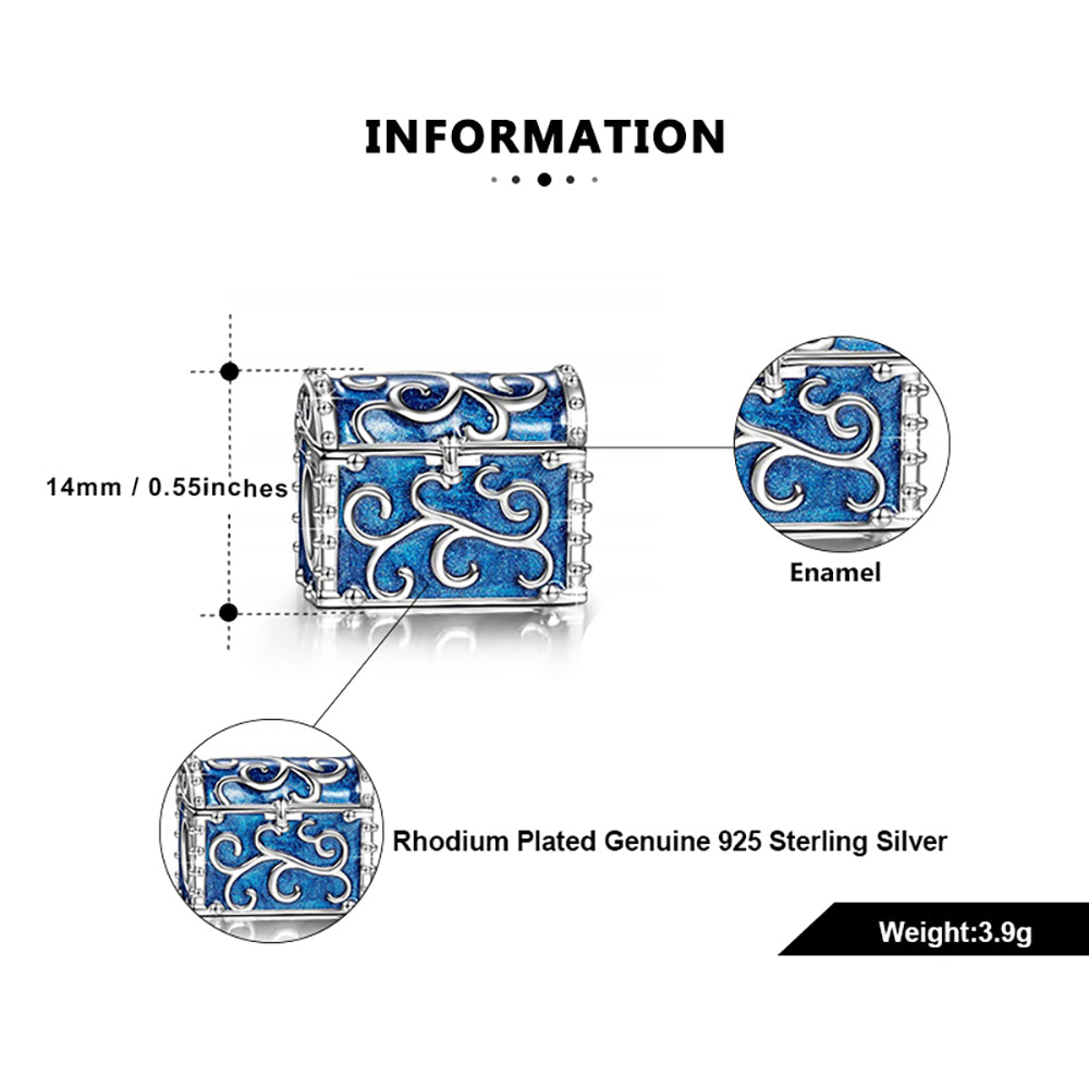 TreasureChestCharmforWomenCZSterlingSilverEuropeanBeadforBraceletGingerLyneCollection_Blue-4